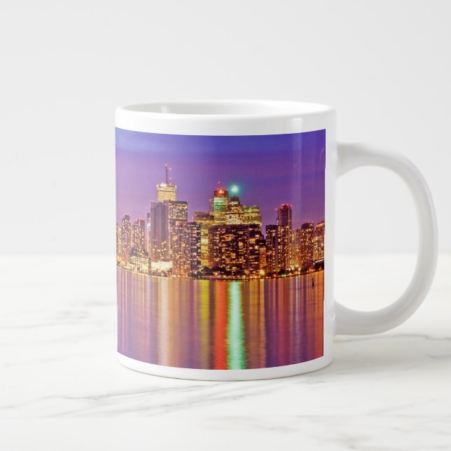 Toronto Skyline vid Dusk Jumbo Mugg (Höger)