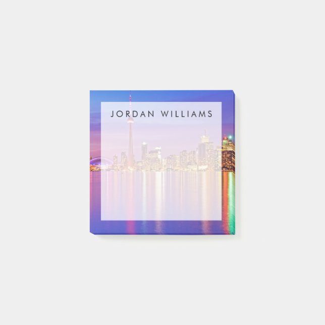 Toronto Skyline vid Dusk Post-it Block (Framsida)