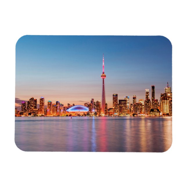 Toronto Skyline vid Sunset Magnet (Horisontell)