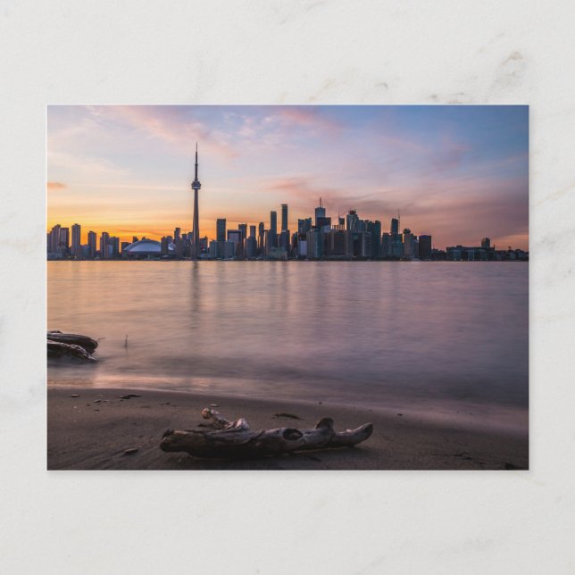 Toronto Skyline vid Sunset Vykort (Framsida)