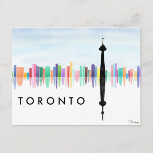 Toronto Skyline vycard Vykort