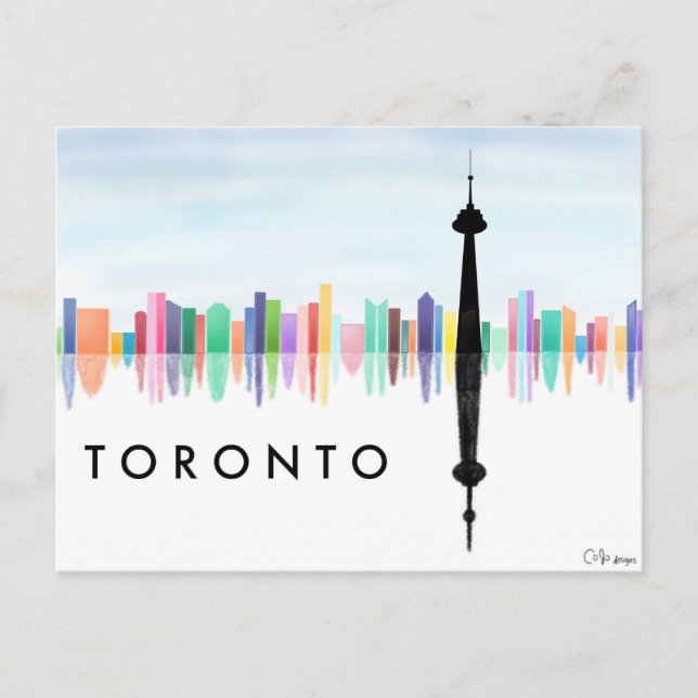 Toronto Skyline vycard Vykort (Framsida)