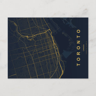 Toronto stads karta minimal vykort
