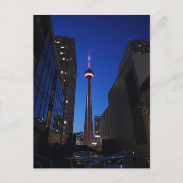 Toronto Torn Natt Vykort (Framsida)