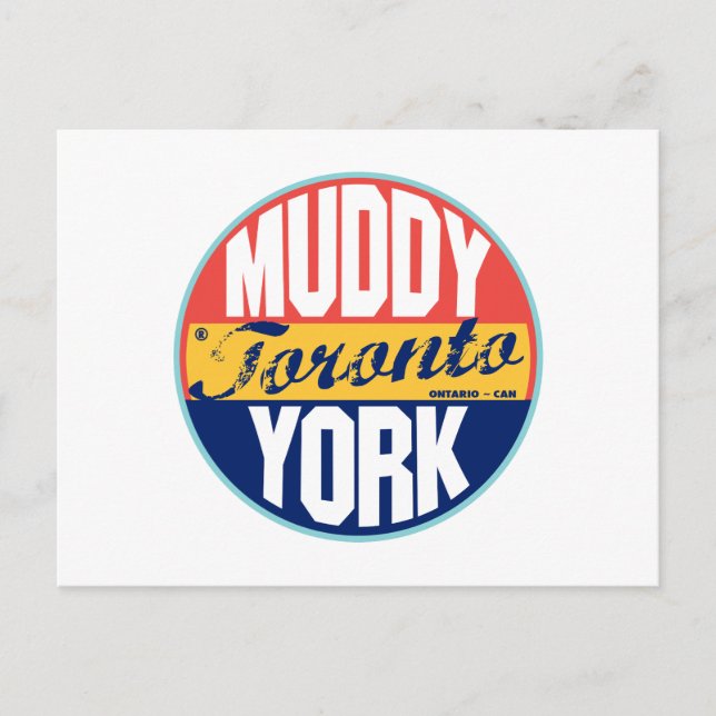 Toronto Vintage Label Vykort (Framsida)