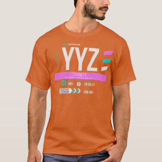 Toronto YZ Airport Code Baggage Märkre D T Shirt
