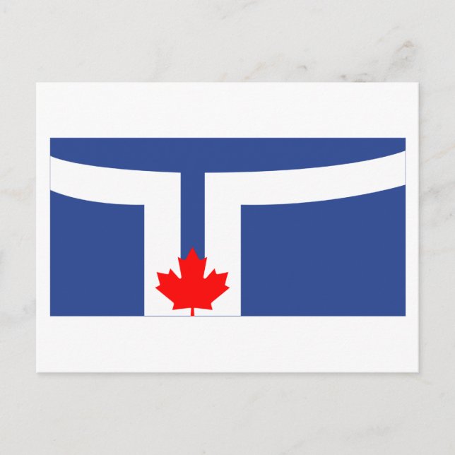 Torontos flagga vykort (Framsida)