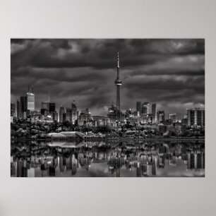 Torontos Skyline Från Sheldon Lookout Reflektion 2 Poster
