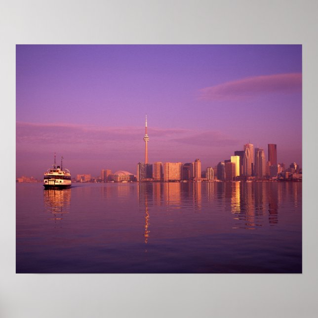 Torontos skyline, Ontario, Kanada Poster (Framsidan)