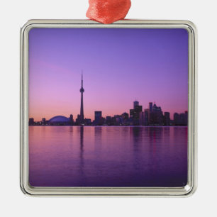 Torontos skyline på natten, Ontario, Kanada Julgransprydnad Metall