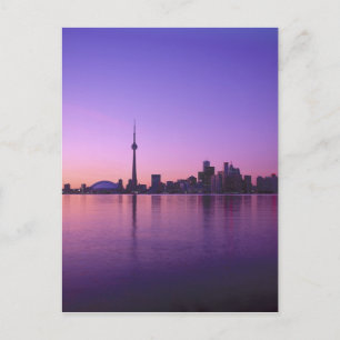 Torontos skyline på natten, Ontario, Kanada Vykort