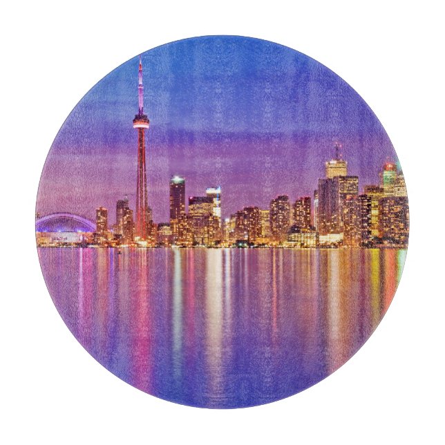 Torontos skyline vid skymning (Framsidan)