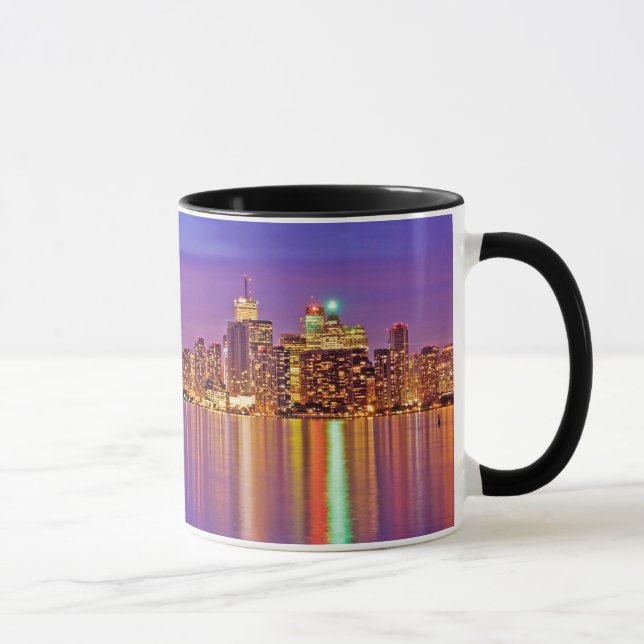 Torontos skyline vid skymning mugg (Höger)