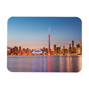 Torontos skyline vid solnedgång magnet