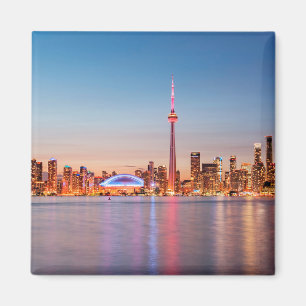 Torontos skyline vid solnedgång magnet