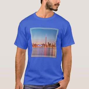 Torontos skyline vid solnedgång t shirt
