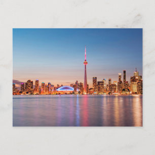 Torontos skyline vid solnedgång vykort