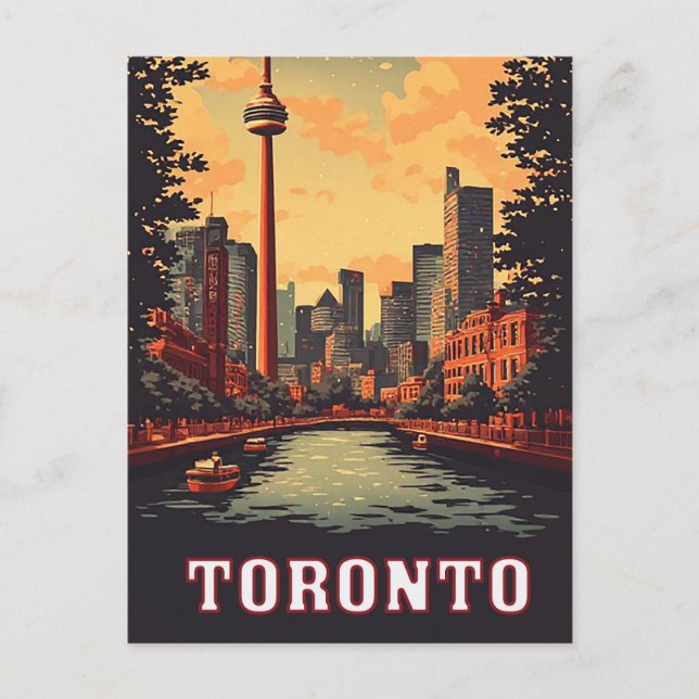 Torontos vattenfront och CN Tower-skyline Vykort (Framsida)