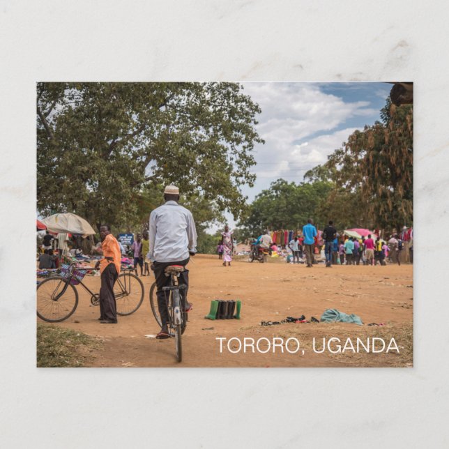 Tororo Uganda Market Travel. Anpassa Vykort (Framsida)