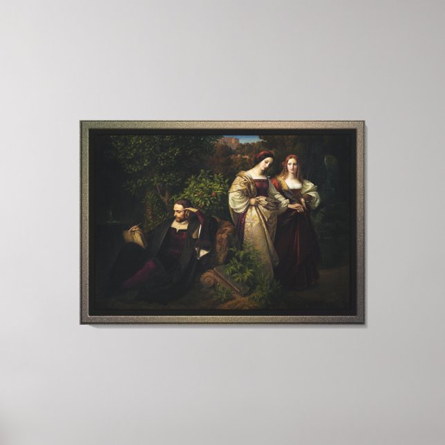 Torquato Tasso och Two Leonores Canvastryck (Framsida)