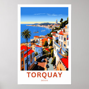 Torquay Devon Travel Skriv ut Poster