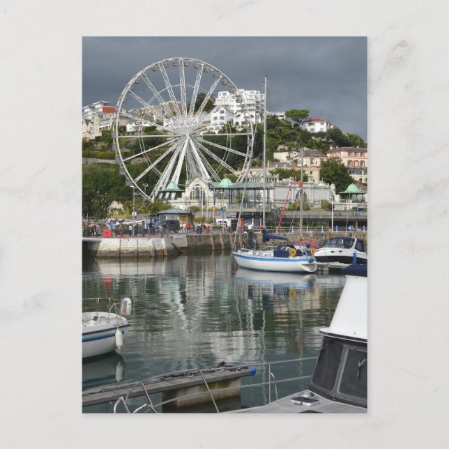 Torquay Ferris Wheel, Devon, England Postcard Vykort (Framsida)