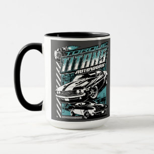 TORQUE TITANS AUTOWORKS - USA LEGEND CARS MUGG