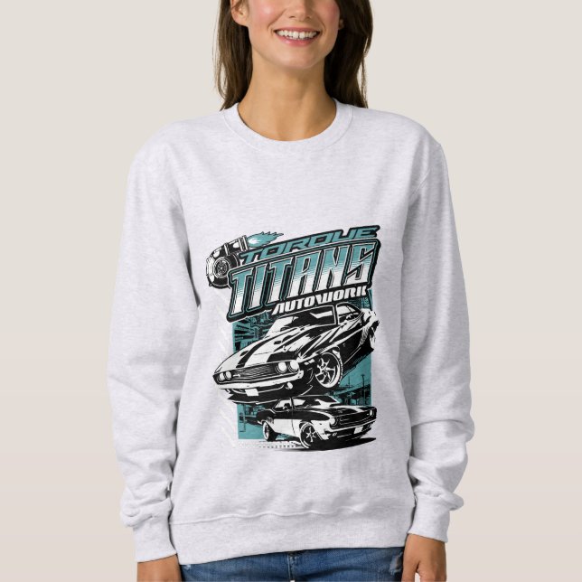 TORQUE TITANS AUTOWORKS - USA LEGEND CARS T SHIRT (Framsida)