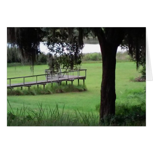 Torr docka för sjö hälsningskort (Framsidan Horizontal)