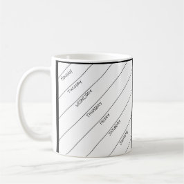 Torr för radering Plannermugg dagligen Kaffemugg