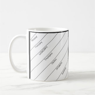 Torr för radering Plannermugg dagligen Kaffemugg