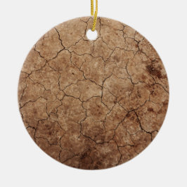 Torr jord julgransprydnad keramik