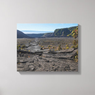 Torr ladugård av kilauea iki-krater canvastryck