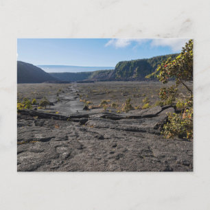 Torr ladugård av kilauea iki-krater vykort