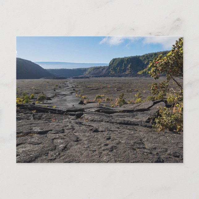 Torr ladugård av kilauea iki-krater vykort (Framsida)