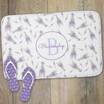Torr Lavender Flower Bundles Mönster Monogram