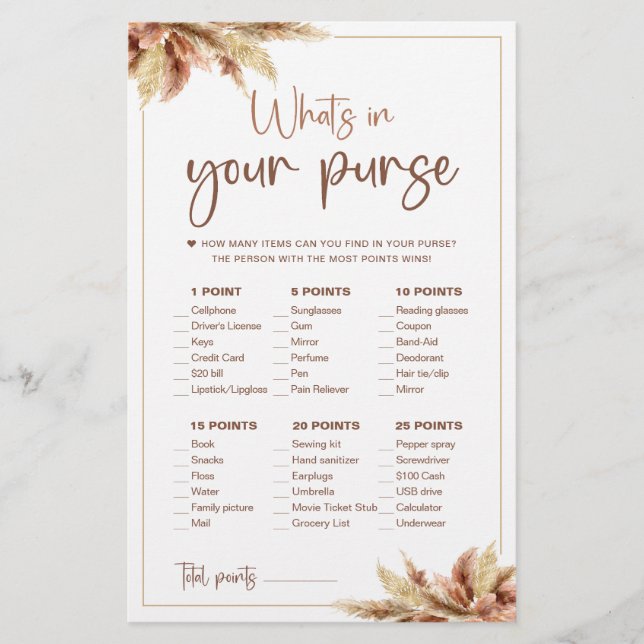 Torr Pampas Grass | Vad i ditt spel (Framsida)