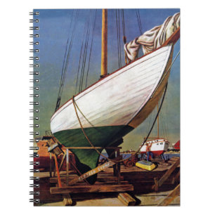 Torr skeppsdocka av John Atherton Anteckningsbok Med Spiral