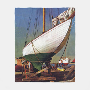 Torr skeppsdocka av John Atherton Fleecefilt