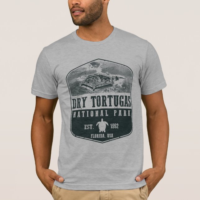 Torr Tortugas nationalpark Tee Shirt (Framsida)