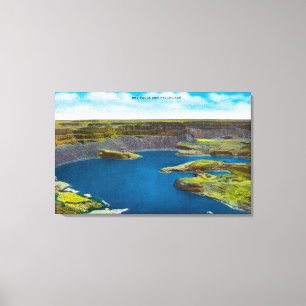 Torra nedgångar och nedgång sjö, storslagen Coulee Canvastryck