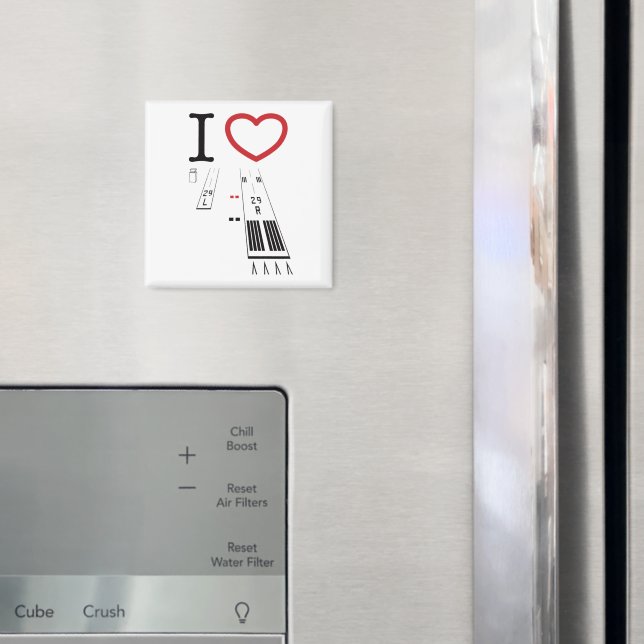 Torrance Airport Runways 29L and 29R - magnet (In Situ (Fridge))