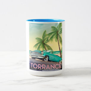 Torrance, Kalifornien - Los Angeles Kalifornien Två-Tonad Mugg