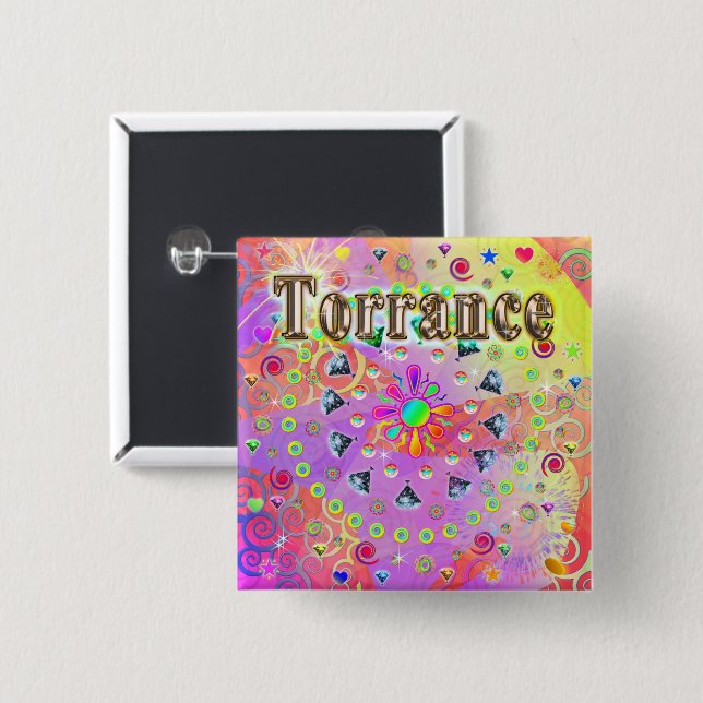 Torrance Lucky Golden Knapp (Framsida & baksida)