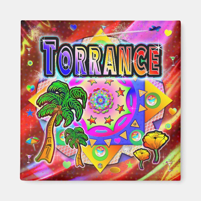 Torrance Tropical Friends Magnet (Framsidan)