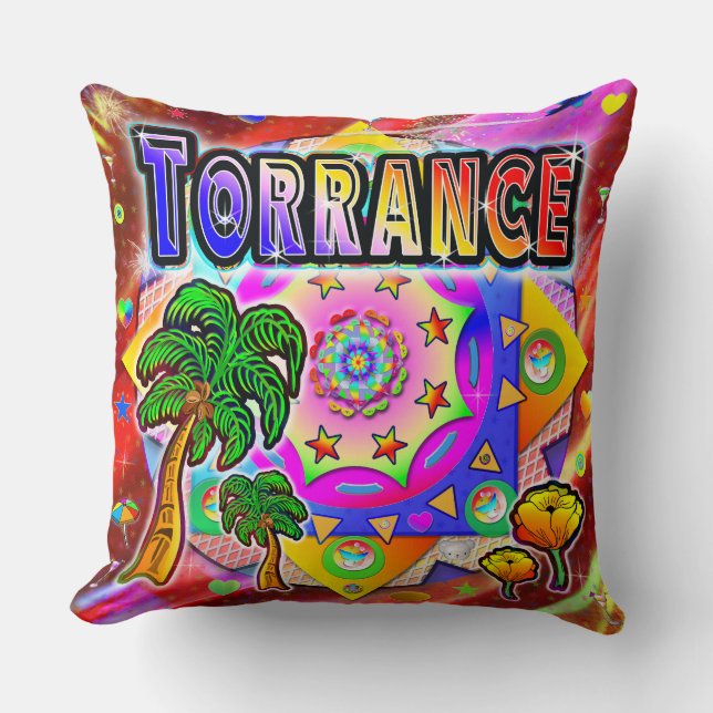 Torrance Tropical Friends Pillow Kudde (Framsida)