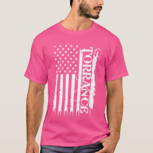 Torrance United Stater Distress w US Flagga T Shirt