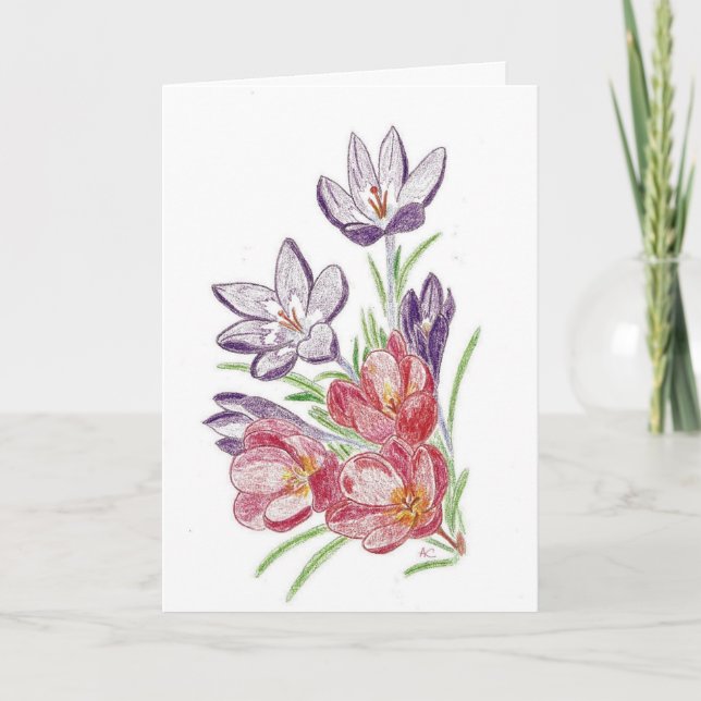 Torrblommornas födelsedagskort kort (Framsida)