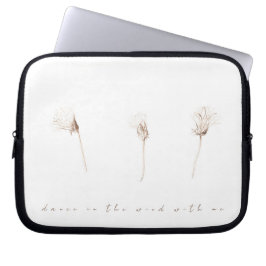 Torrdandelioner bläck teckning laptop sleeve