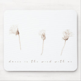 Torrdandelioner bläck teckning musslor musmatta